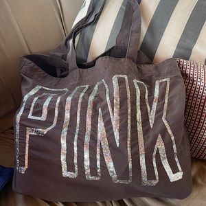 PINK Canvas tote bag